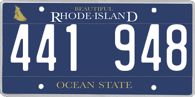 RI license plate 441948