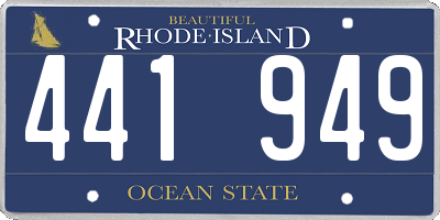 RI license plate 441949