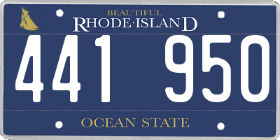 RI license plate 441950