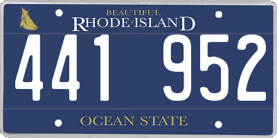 RI license plate 441952
