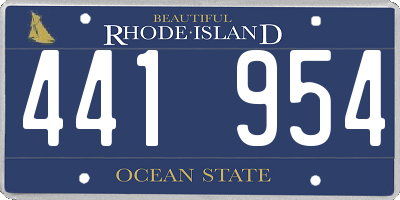 RI license plate 441954