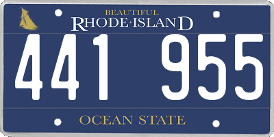 RI license plate 441955