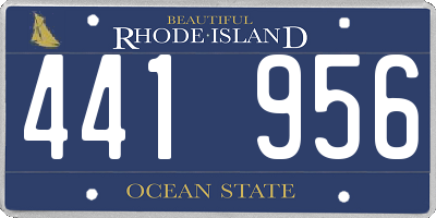 RI license plate 441956