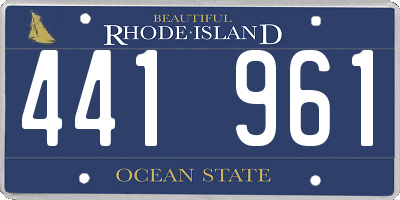RI license plate 441961