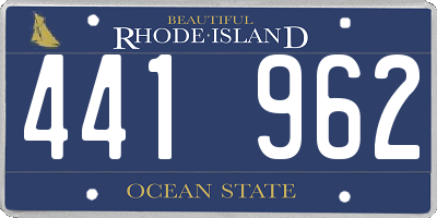 RI license plate 441962