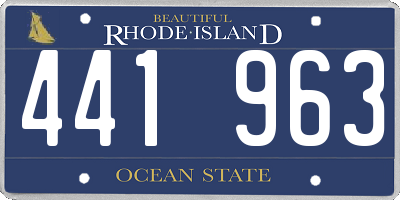 RI license plate 441963