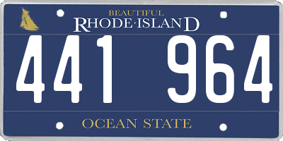 RI license plate 441964