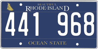 RI license plate 441968
