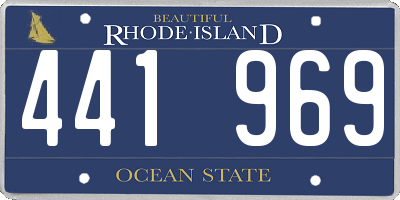 RI license plate 441969