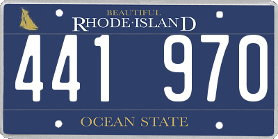 RI license plate 441970
