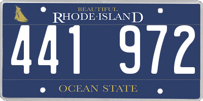 RI license plate 441972