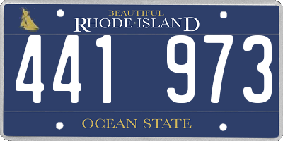 RI license plate 441973