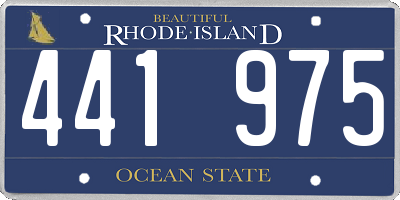 RI license plate 441975