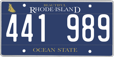 RI license plate 441989