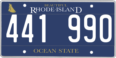 RI license plate 441990