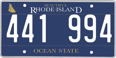 RI license plate 441994