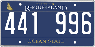 RI license plate 441996
