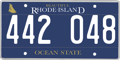 RI license plate 442048