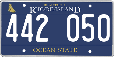 RI license plate 442050