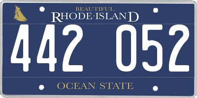 RI license plate 442052