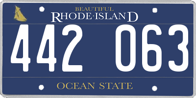 RI license plate 442063