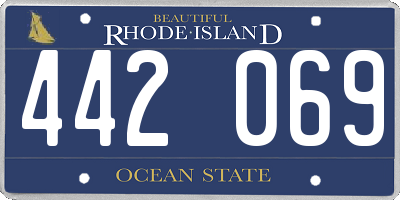 RI license plate 442069
