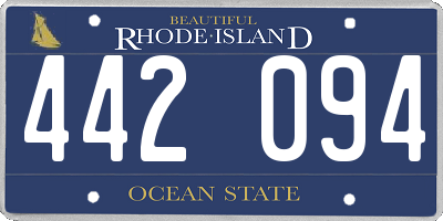 RI license plate 442094