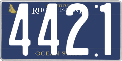 RI license plate 4421