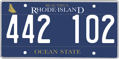 RI license plate 442102