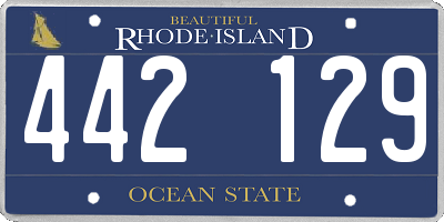 RI license plate 442129