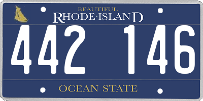 RI license plate 442146