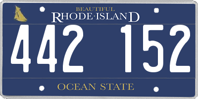 RI license plate 442152