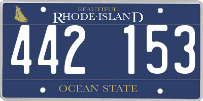 RI license plate 442153