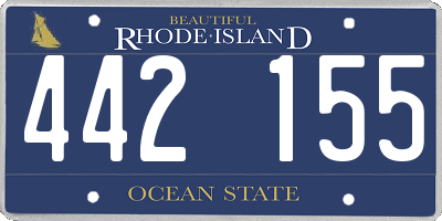 RI license plate 442155