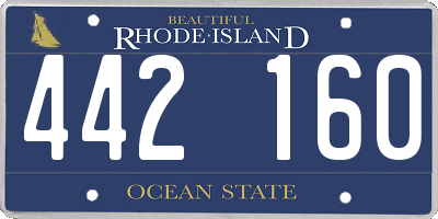 RI license plate 442160