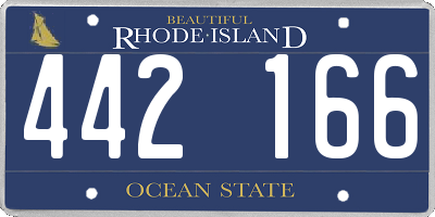 RI license plate 442166