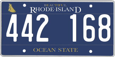 RI license plate 442168