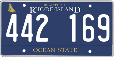 RI license plate 442169