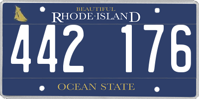 RI license plate 442176