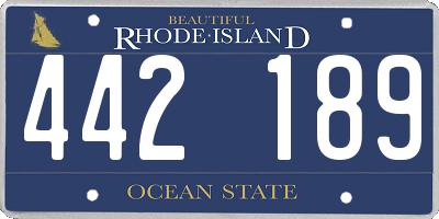 RI license plate 442189