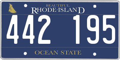 RI license plate 442195