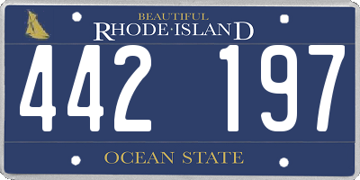 RI license plate 442197