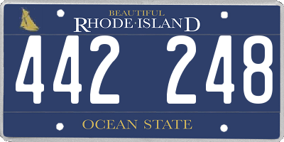 RI license plate 442248