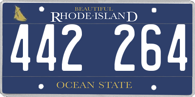 RI license plate 442264