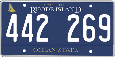 RI license plate 442269