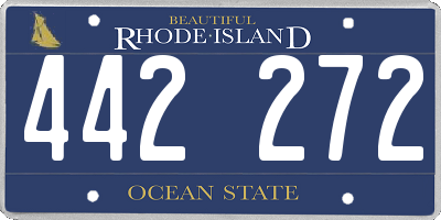 RI license plate 442272