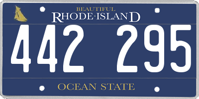 RI license plate 442295