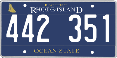RI license plate 442351