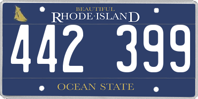 RI license plate 442399