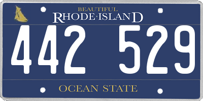 RI license plate 442529